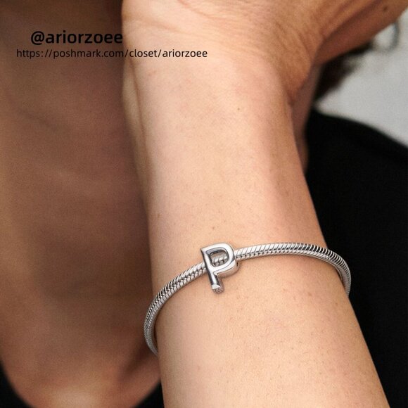 Pandora Letter P Alphabet Charm - Picture 5 of 6